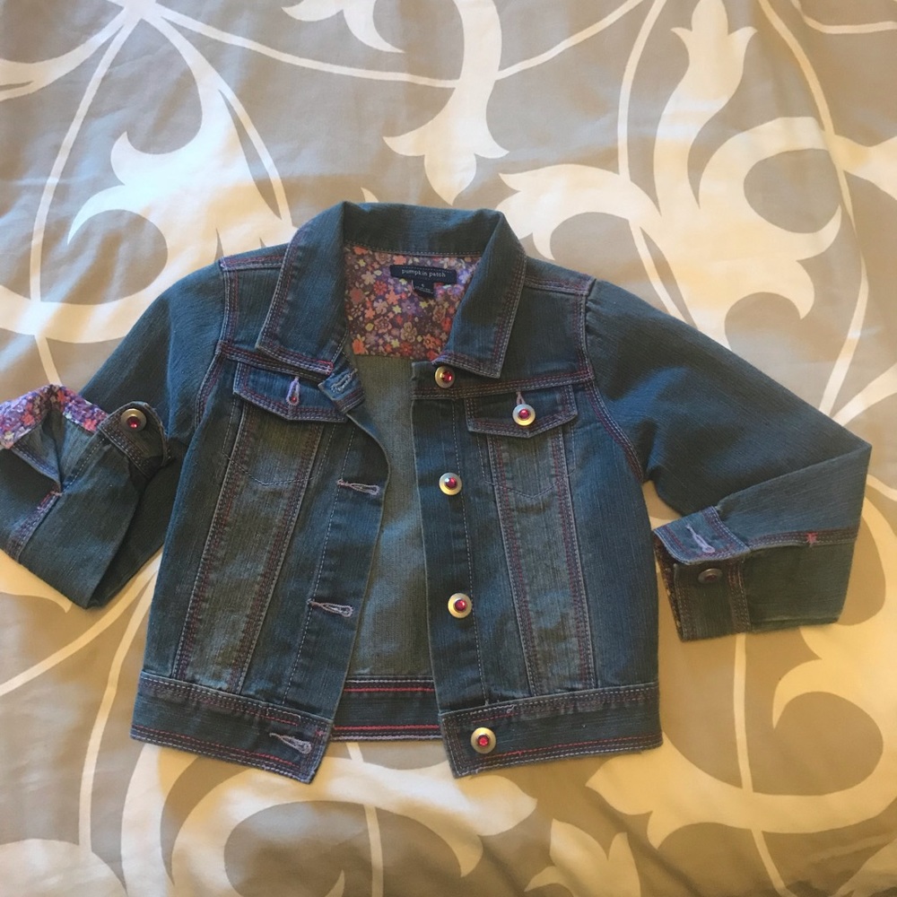 Pumpkin Patch girls denim jacket size 5